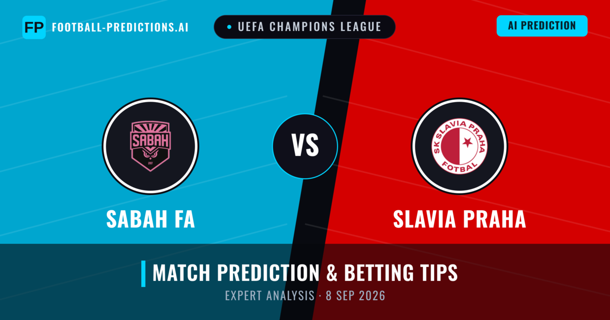 Sabah FA vs Slavia Praha — match prediction & preview