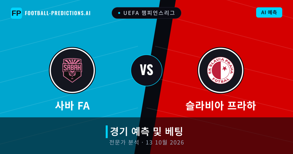 사바 FA 대 슬라비아 프라하 — 경기 예측 및 프리뷰