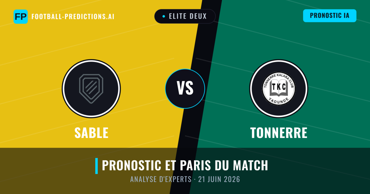 Sable vs Tonnerre — pronostic et avant-match