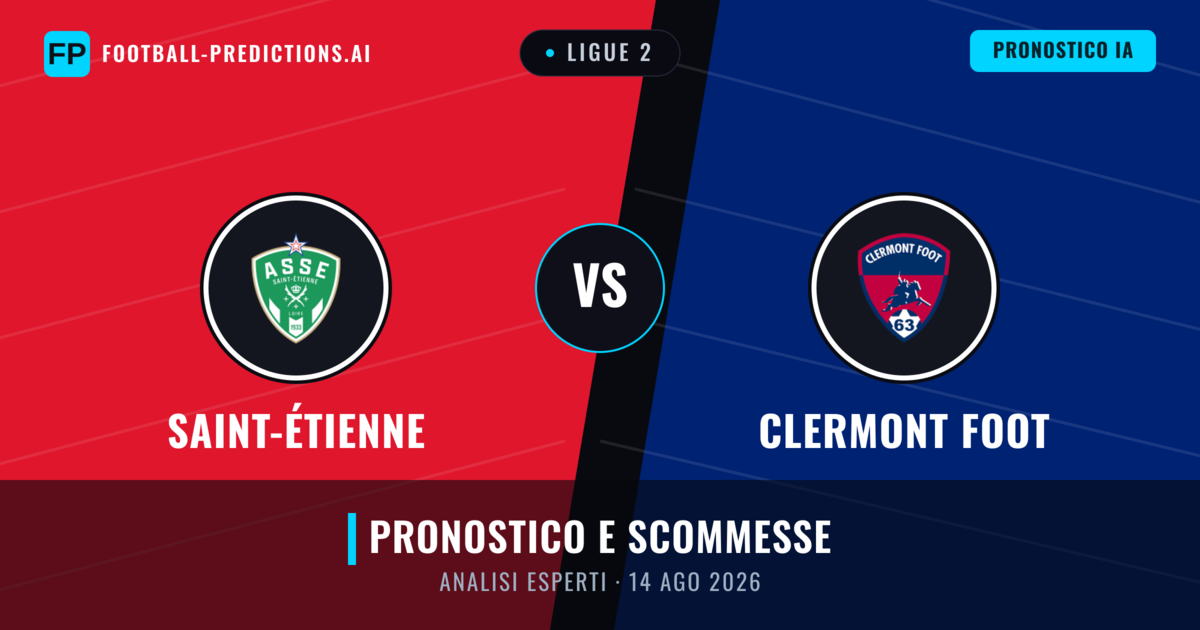 Saint-Étienne vs Clermont Foot — pronostico e anteprima del match