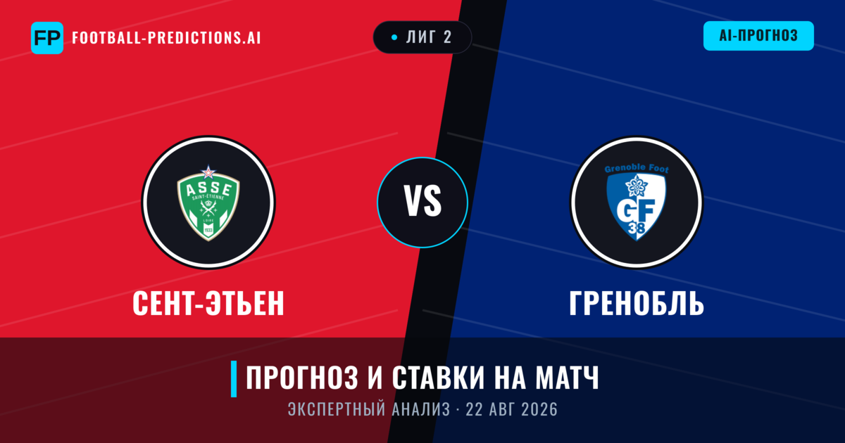 Сент-Этьен – Гренобль — прогноз и превью матча