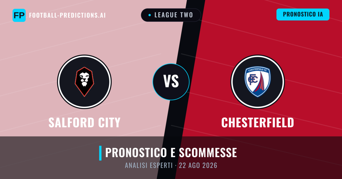 Salford City vs Chesterfield — pronostico e anteprima del match