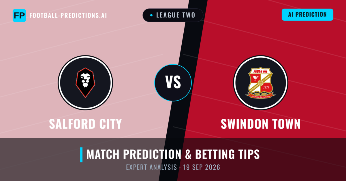 Salford City vs Swindon Town — match prediction & preview