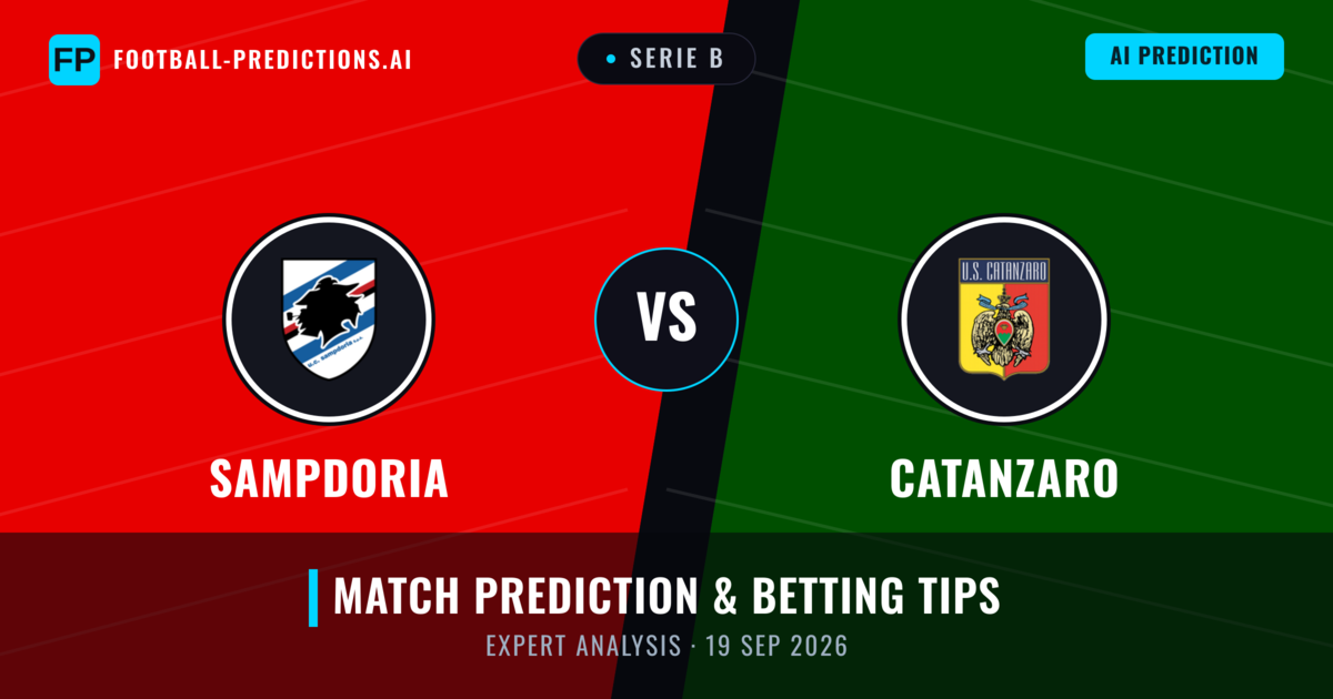 Sampdoria vs Catanzaro — match prediction & preview