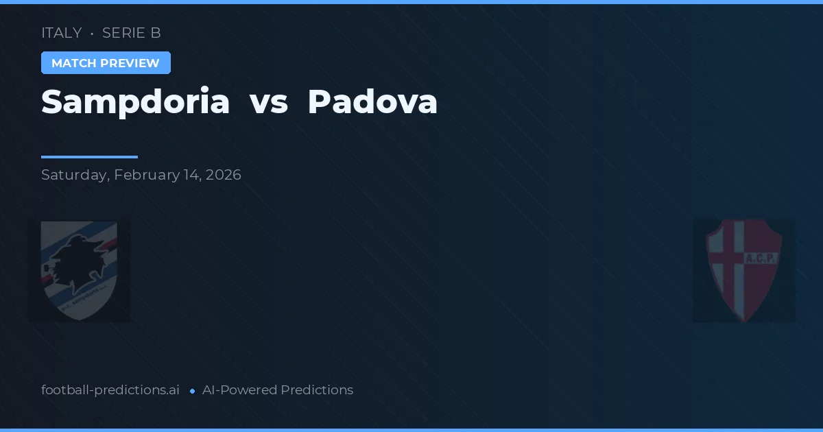 Sampdoria vs Padova — match prediction & preview