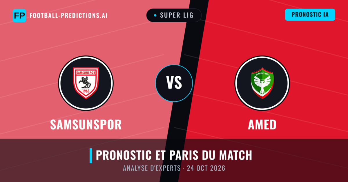 Samsunspor vs Amed — pronostic et avant-match