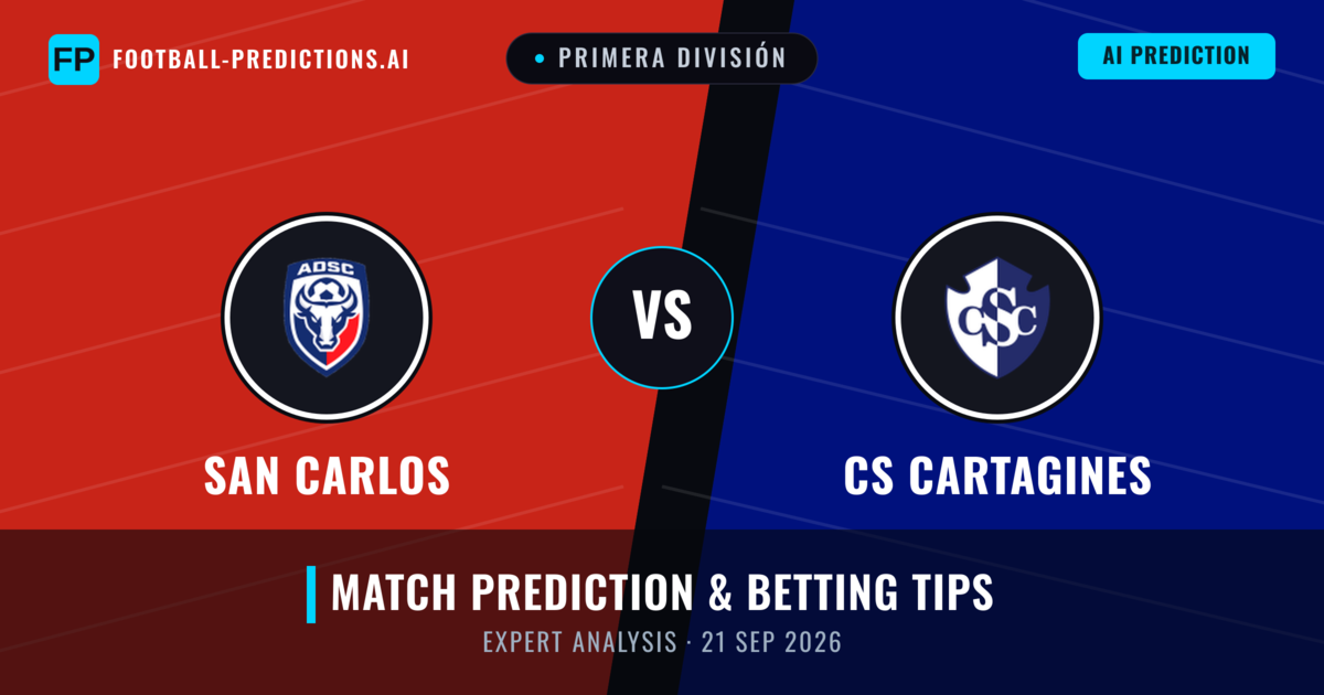 San Carlos vs CS Cartagines — match prediction & preview