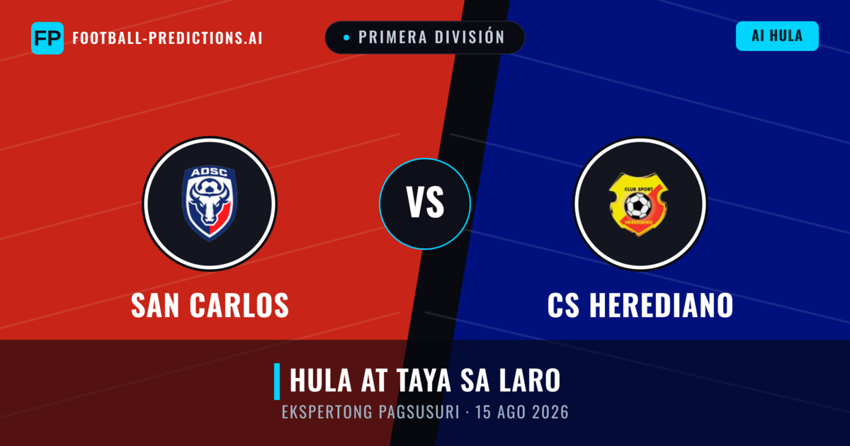 San Carlos vs CS Herediano — hula at preview ng laban