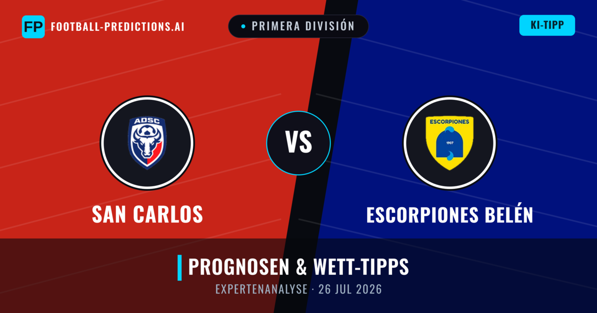 San Carlos vs Escorpiones Belén — Prognose und Spielvorschau