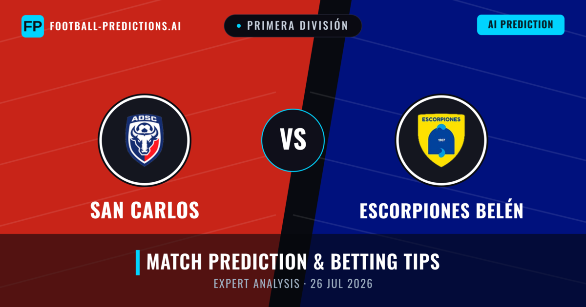 San Carlos vs Escorpiones Belén — match prediction & preview