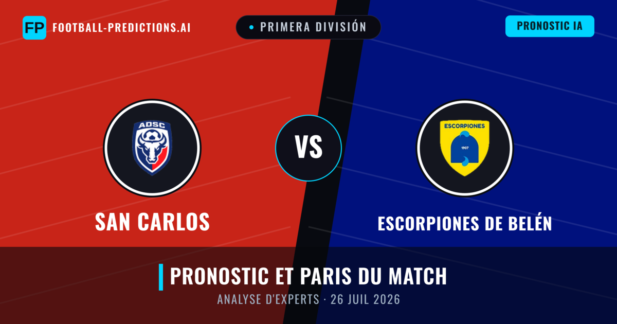 San Carlos vs Escorpiones de Belén — pronostic et avant-match