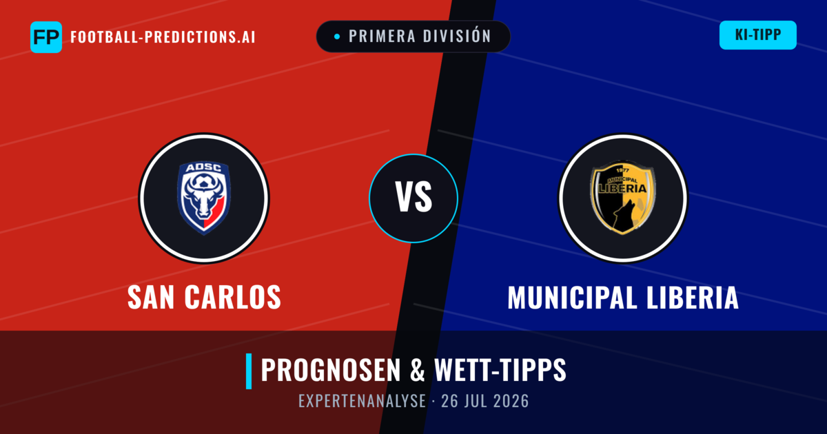 San Carlos vs Municipal Liberia — Prognose und Spielvorschau
