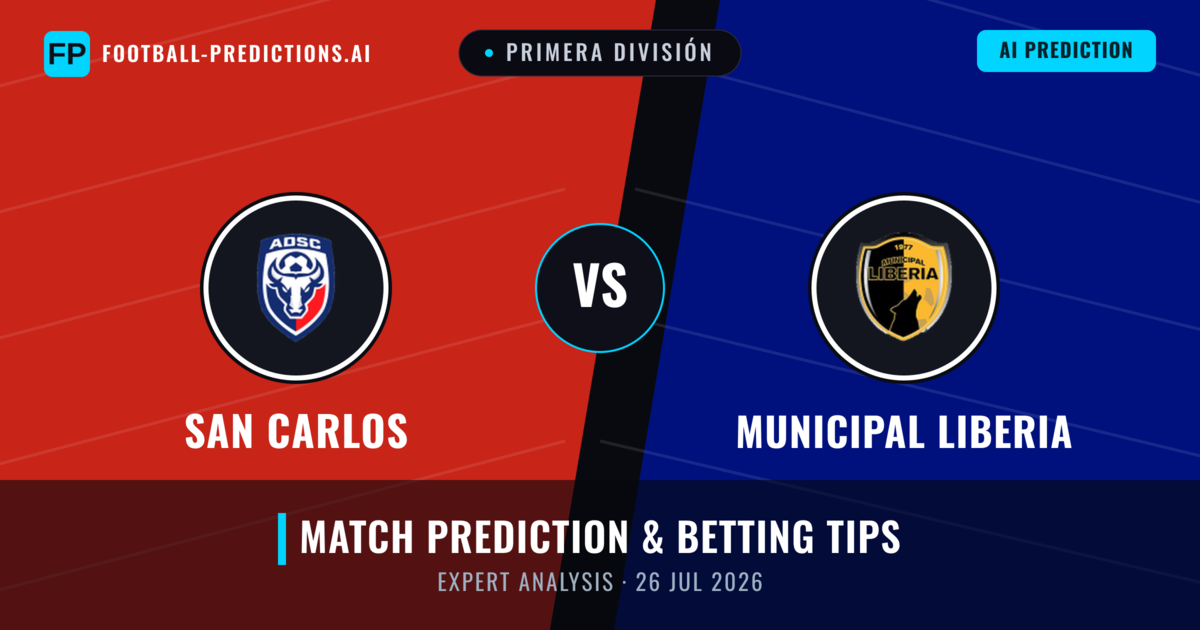 San Carlos vs Municipal Liberia — match prediction & preview