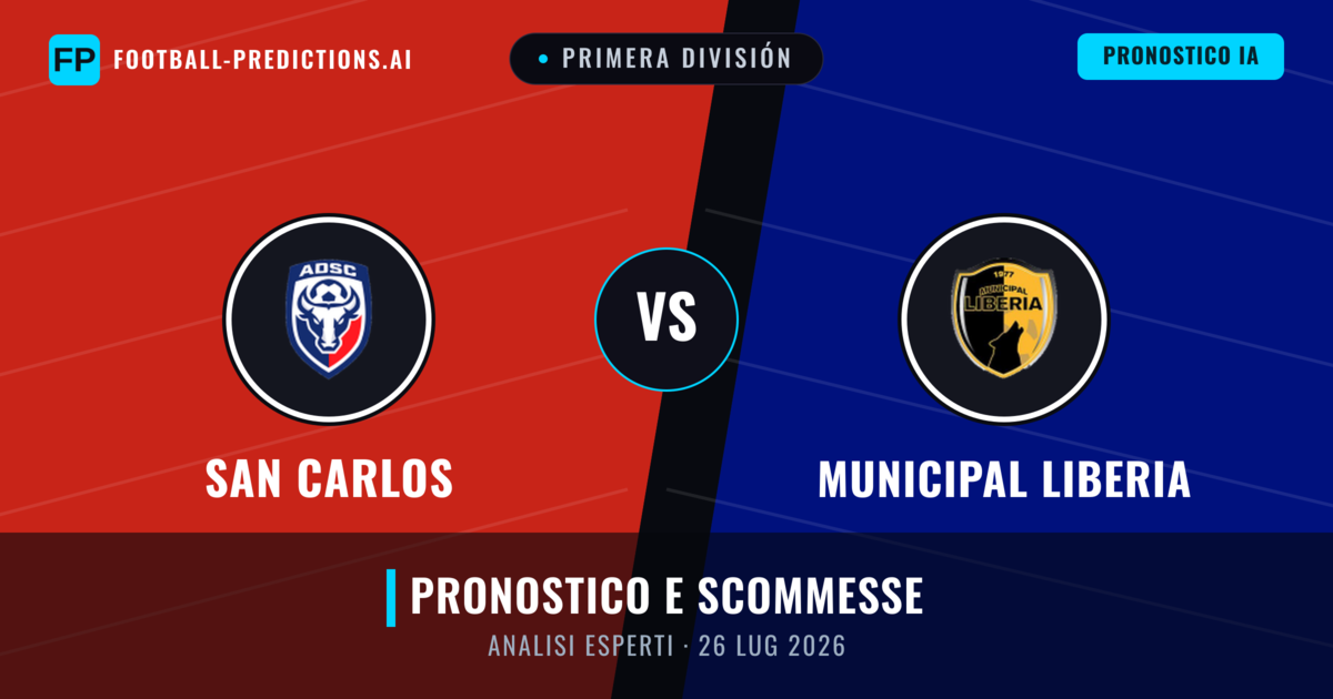 San Carlos vs Municipal Liberia — pronostico e anteprima del match