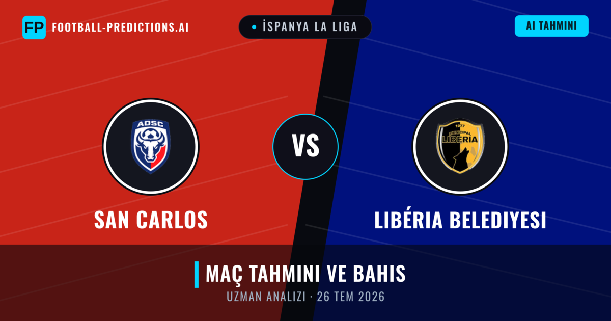 San Carlos - Libéria Belediyesi — maç tahmini ve önizleme
