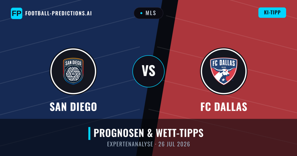 San Diego vs FC Dallas — Prognose und Spielvorschau