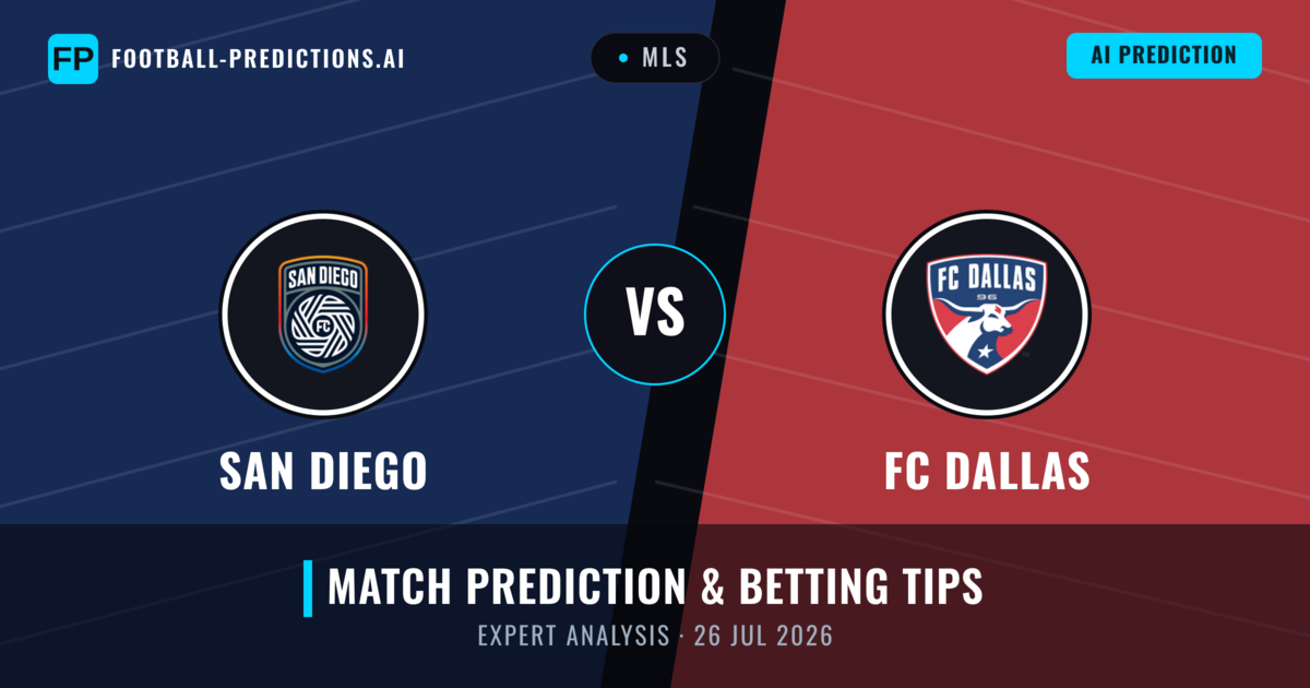 San Diego vs FC Dallas — match prediction & preview