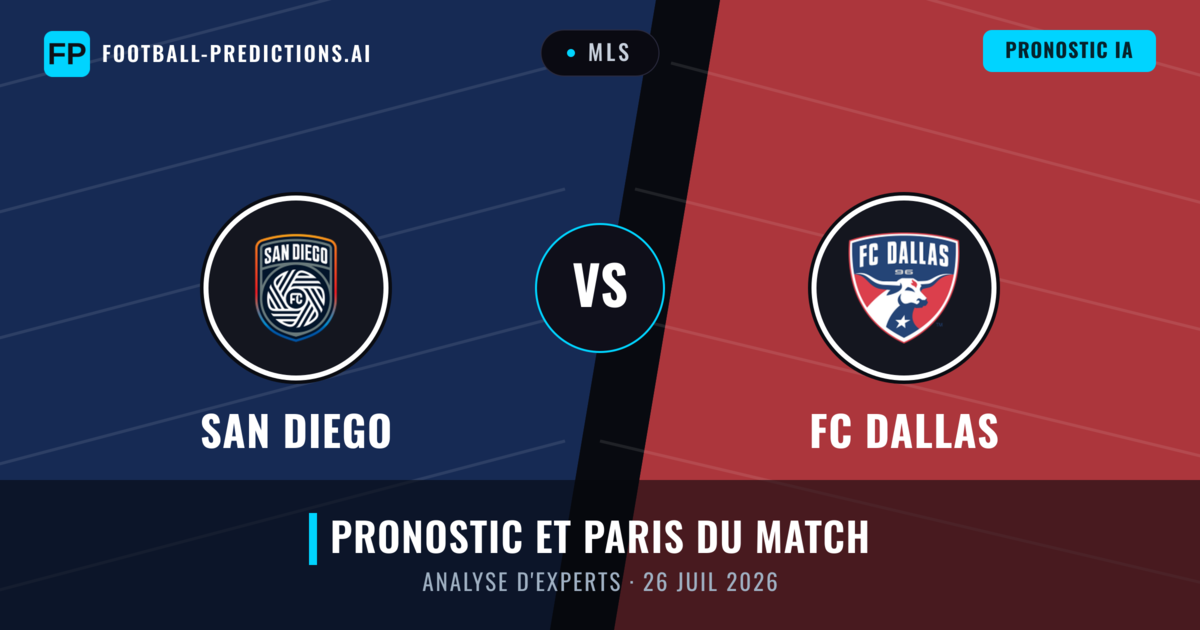 San Diego vs FC Dallas — pronostic et avant-match