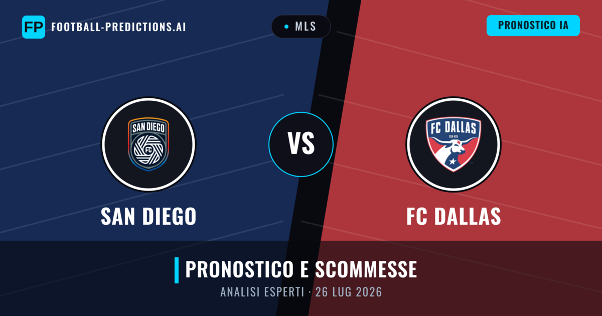 San Diego vs FC Dallas — pronostico e anteprima del match