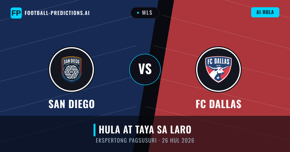 San Diego vs FC Dallas — hula at preview ng laban