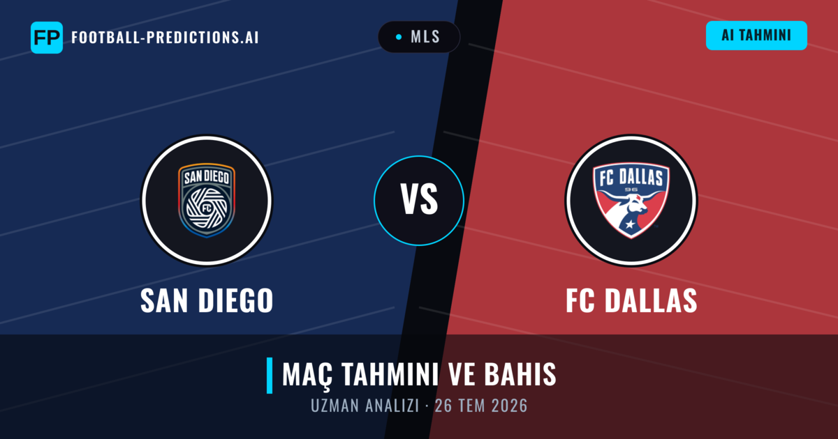 San Diego - FC Dallas — maç tahmini ve önizleme