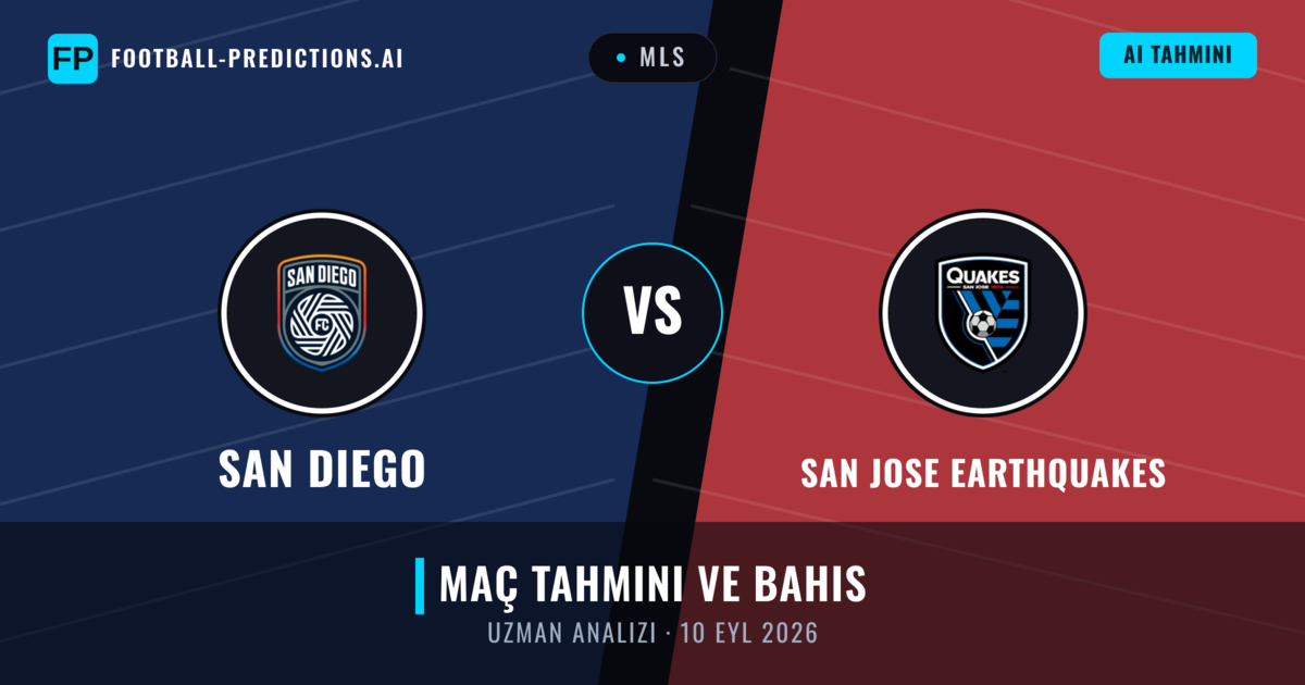San Diego - San Jose Earthquakes — maç tahmini ve önizleme