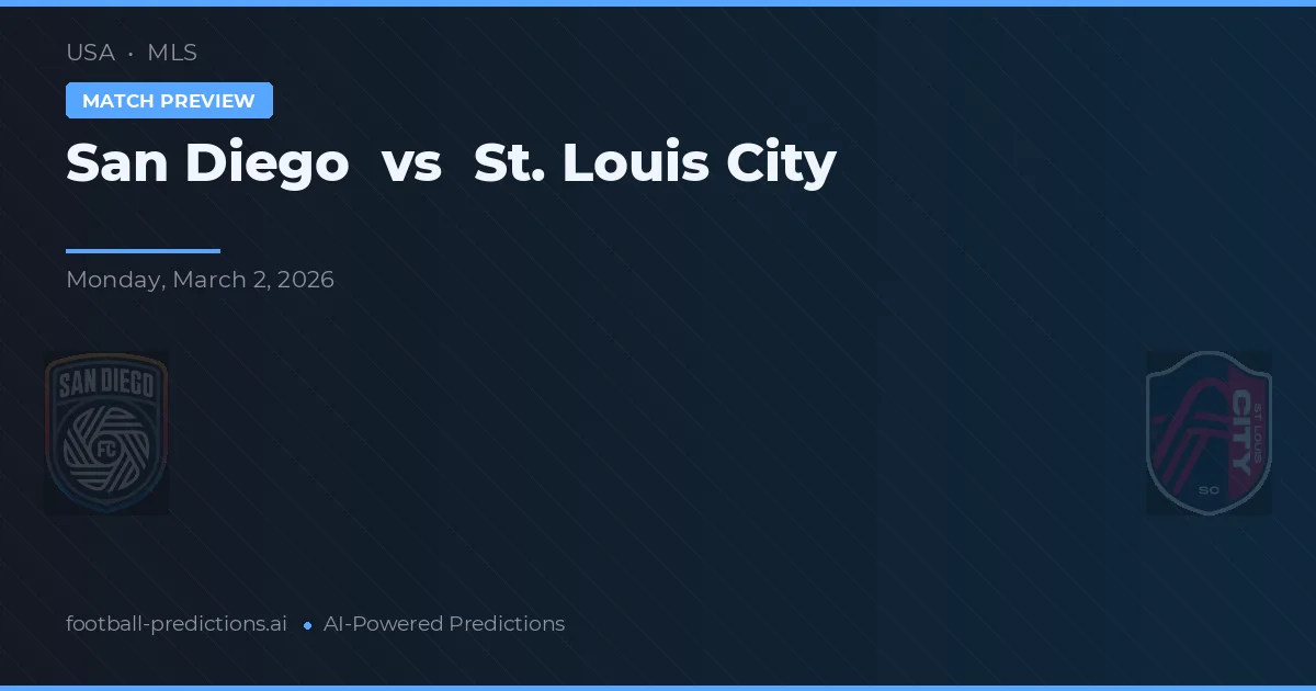 San Diego vs St. Louis City — match prediction & preview