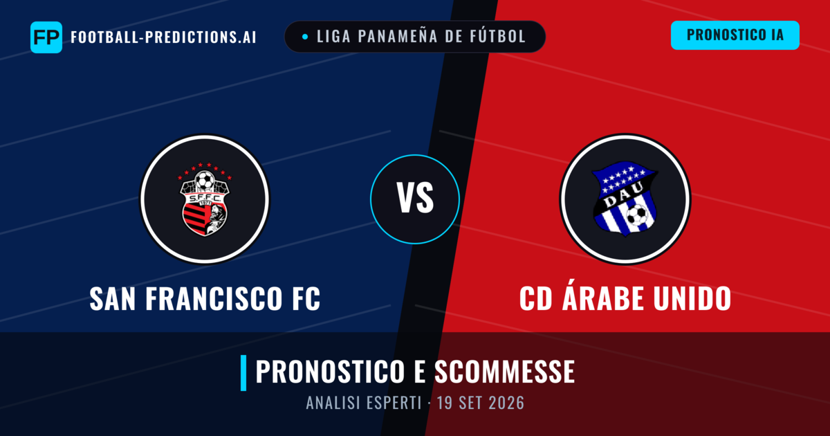 San Francisco FC vs CD Árabe Unido — pronostico e anteprima del match