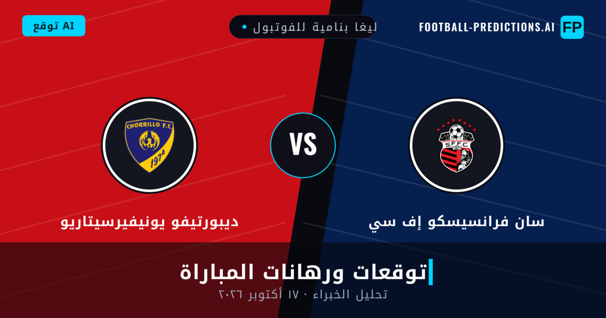 سان فرانسيسكو إف سي ضد ديبورتيفو يونيفيرسيتاريو — توقعات ومعاينة المباراة