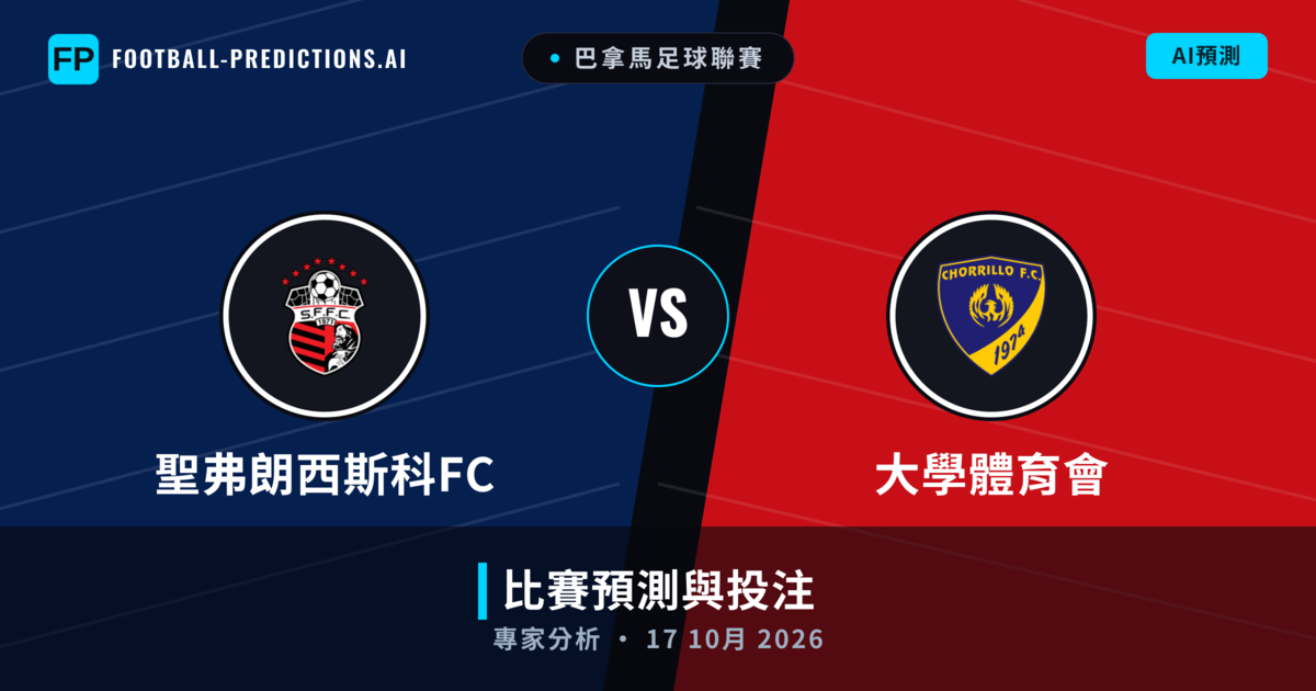 聖弗朗西斯科FC vs 大學體育會 — 比赛预测和前瞻