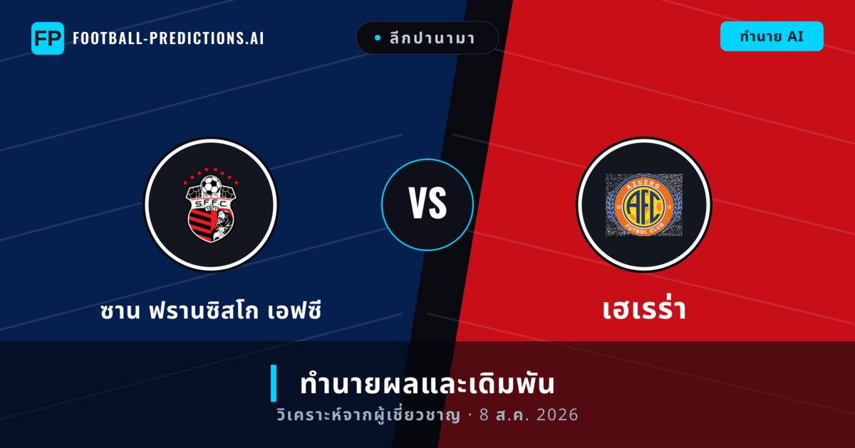 ซาน ฟรานซิสโก เอฟซี พบ เฮเรร่า — ทำนายผลและพรีวิวการแข่งขัน