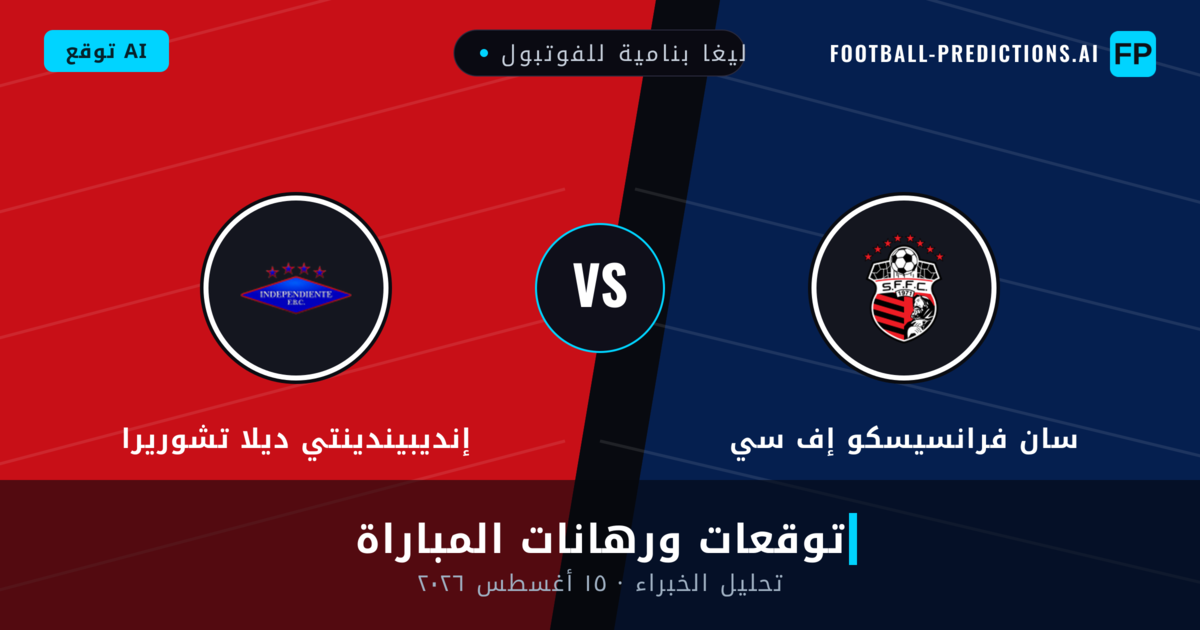 سان فرانسيسكو إف سي ضد إنديبيندينتي ديلا تشوريرا — توقعات ومعاينة المباراة