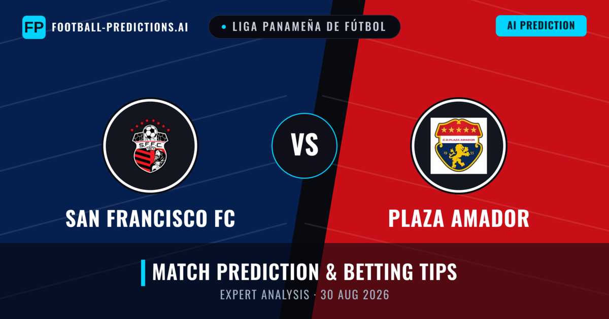 San Francisco FC vs Plaza Amador — match prediction & preview