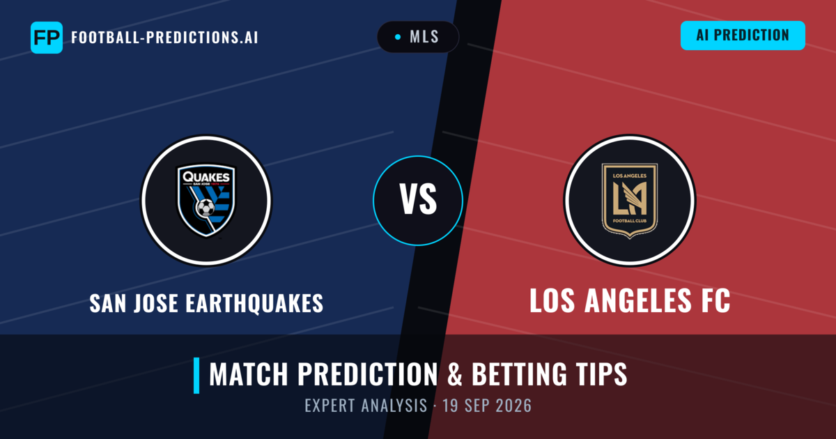 San Jose Earthquakes vs Los Angeles FC — match prediction & preview