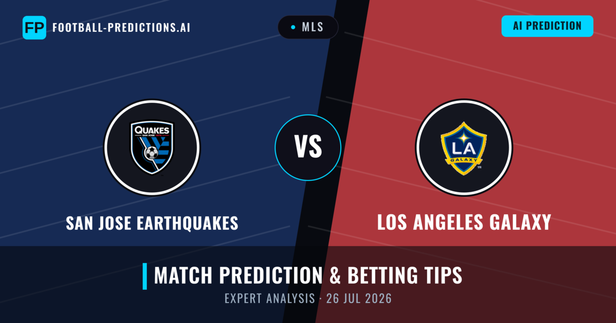 San Jose Earthquakes vs Los Angeles Galaxy — match prediction & preview