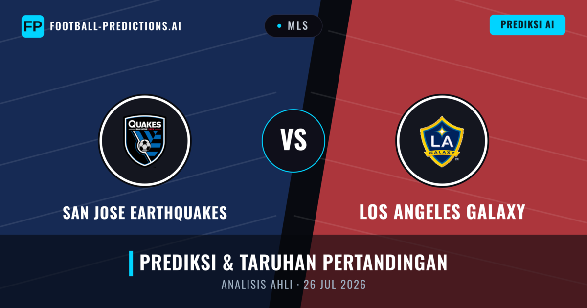 San Jose Earthquakes vs Los Angeles Galaxy — prediksi dan pratinjau pertandingan