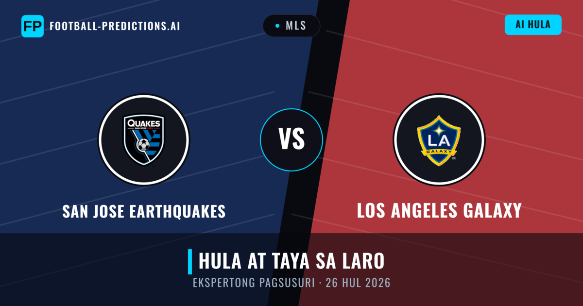 San Jose Earthquakes vs Los Angeles Galaxy — hula at preview ng laban