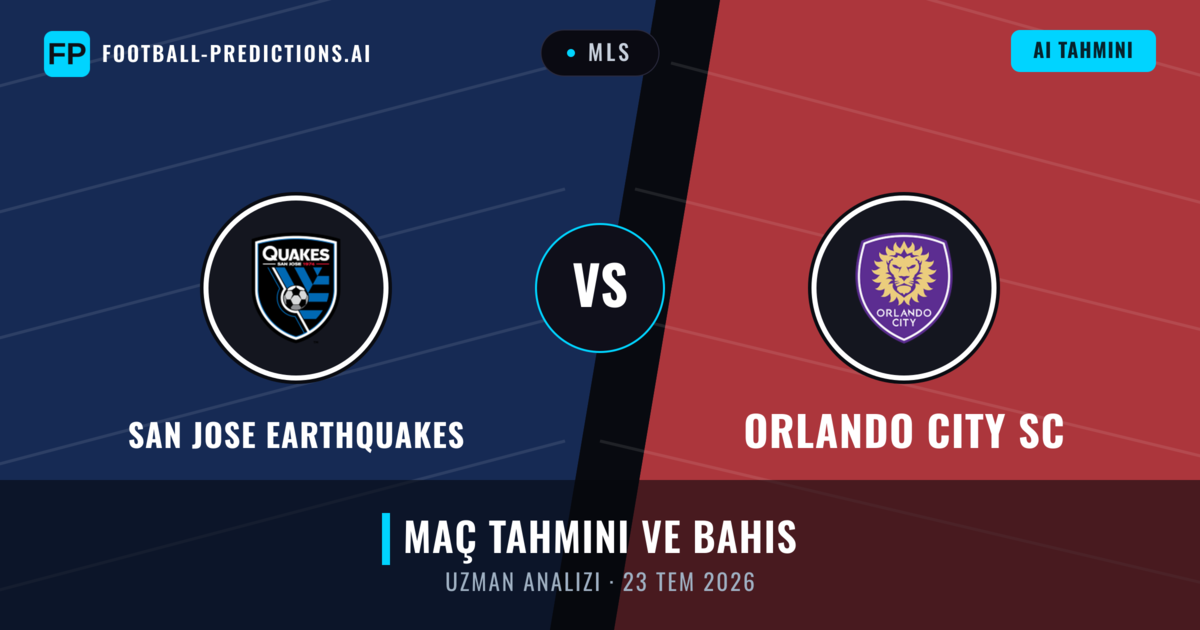 San Jose Earthquakes - Orlando City SC — maç tahmini ve önizleme