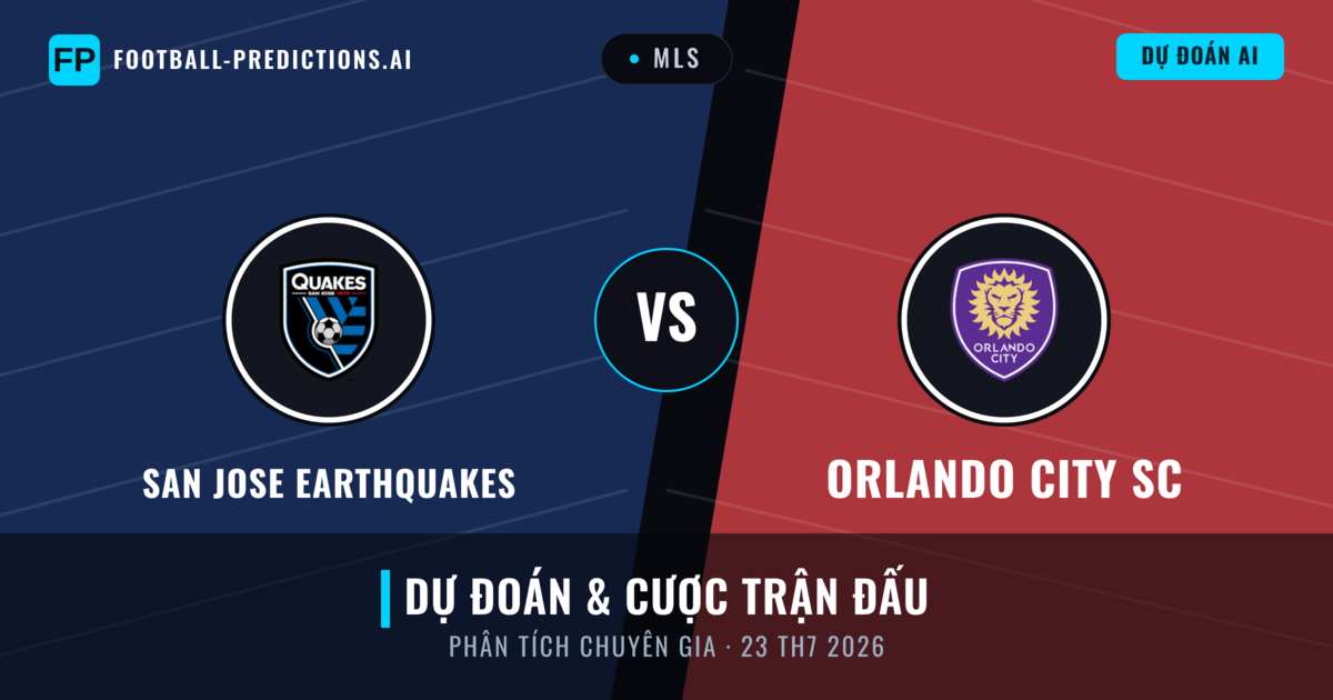 San Jose Earthquakes vs Orlando City SC — dự đoán và xem trước trận đấu