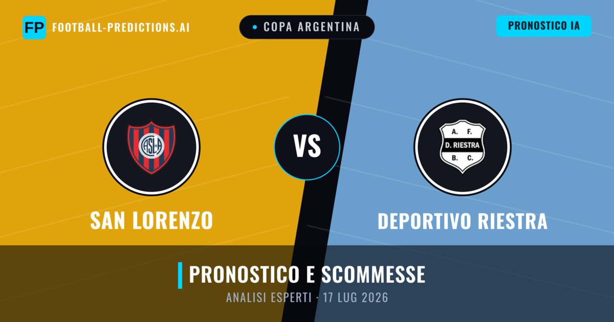 San Lorenzo vs Deportivo Riestra — pronostico e anteprima del match