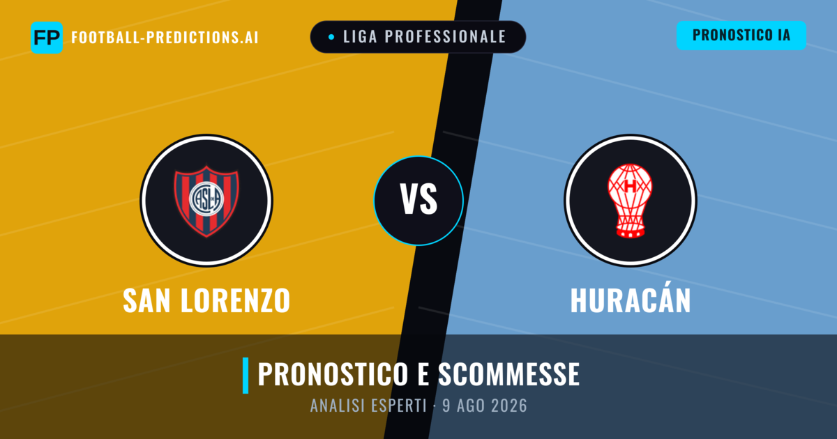 San Lorenzo vs Huracán — pronostico e anteprima del match