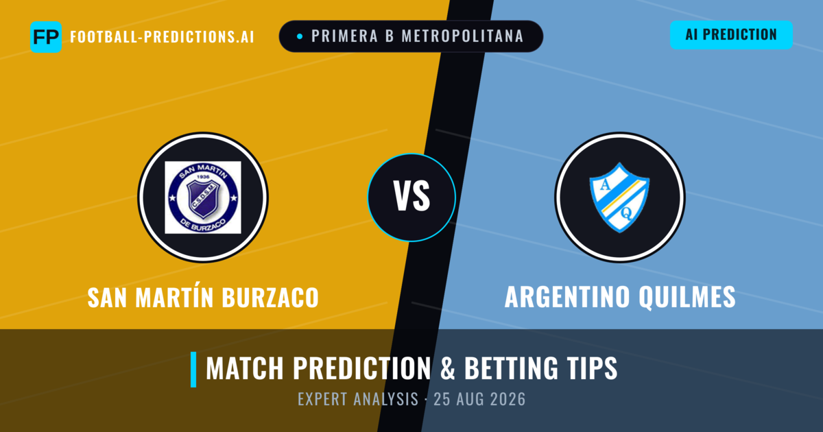 San Martín Burzaco vs Argentino Quilmes — match prediction & preview