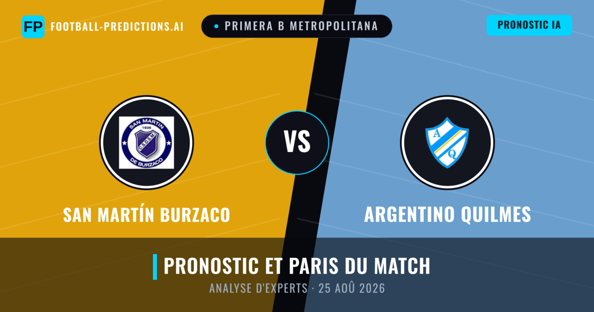 San Martín Burzaco vs Argentino Quilmes — pronostic et avant-match