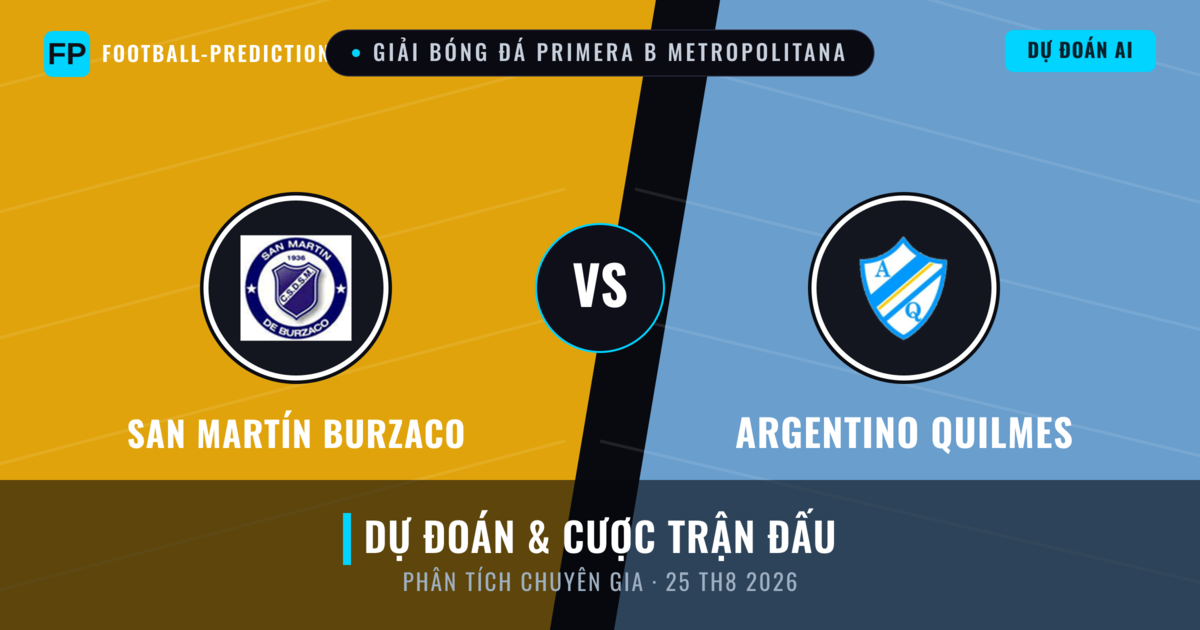 San Martín Burzaco vs Argentino Quilmes — dự đoán và xem trước trận đấu
