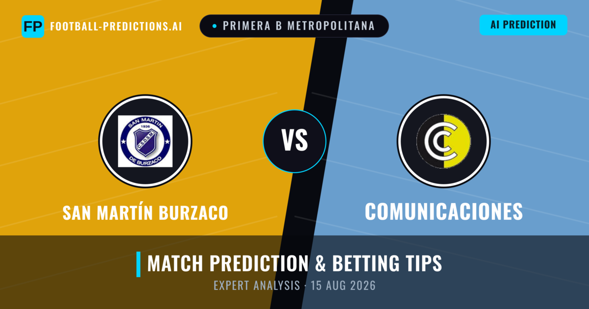 San Martín Burzaco vs Comunicaciones — match prediction & preview