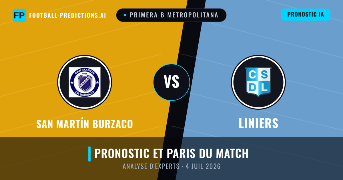 San Martín Burzaco vs Liniers — pronostic et avant-match