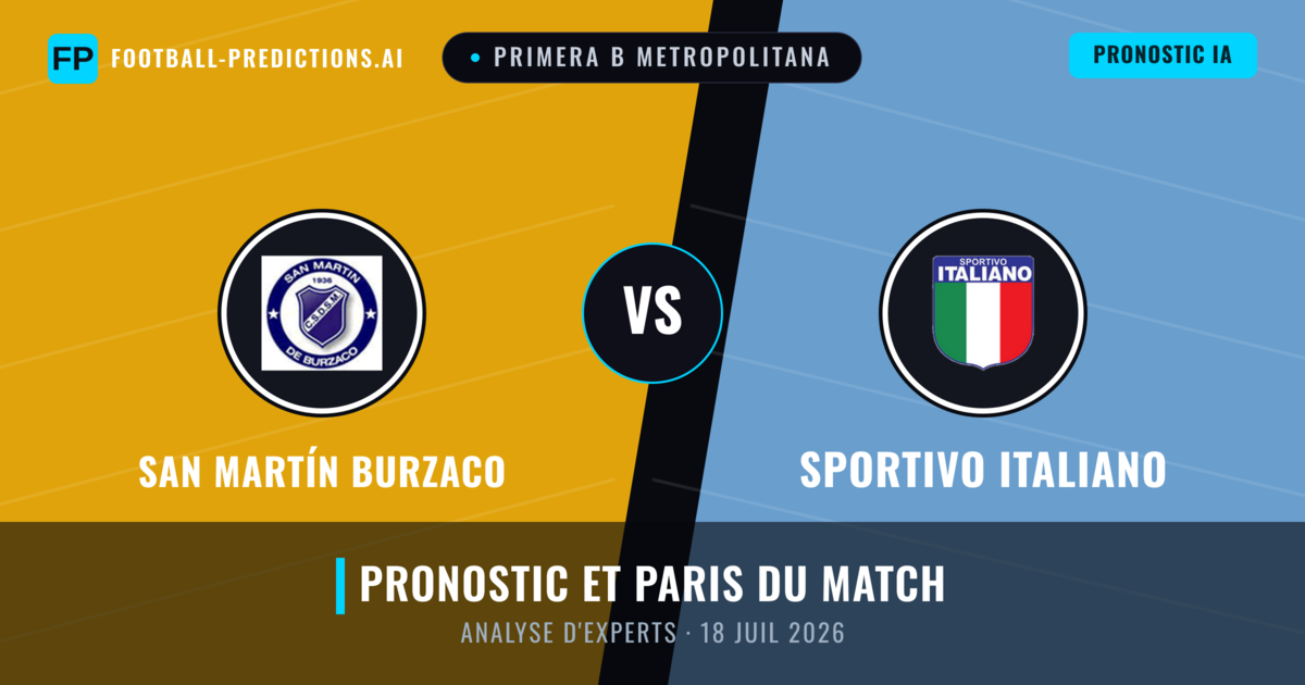 San Martín Burzaco vs Sportivo Italiano — pronostic et avant-match
