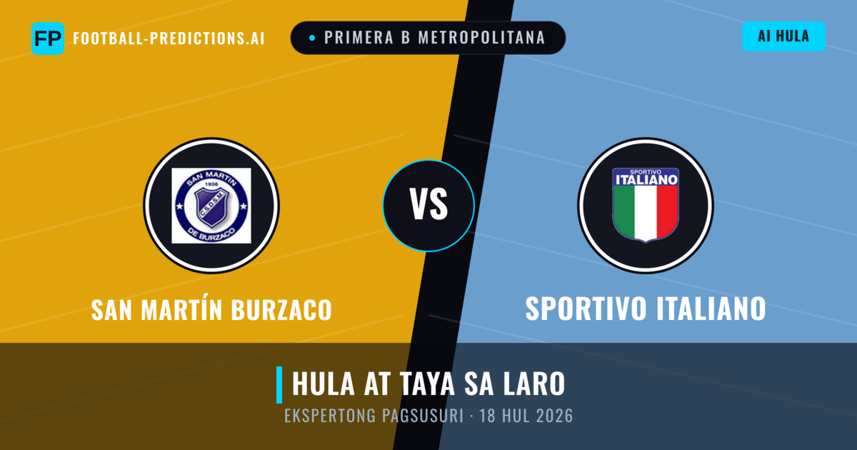 San Martín Burzaco vs Sportivo Italiano — hula at preview ng laban