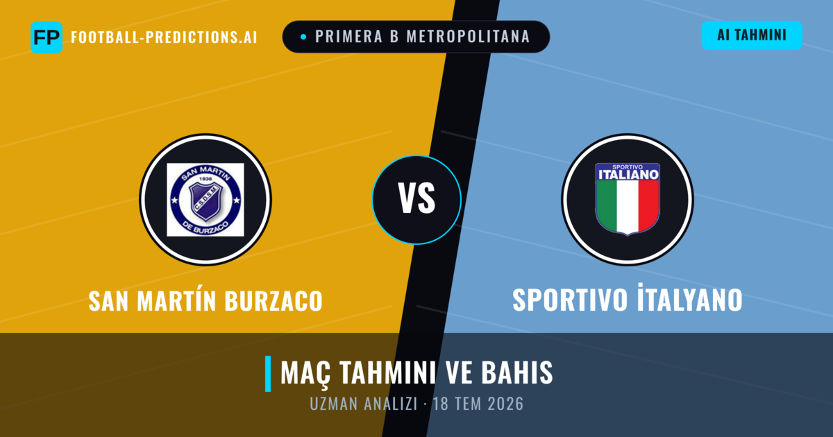 San Martín Burzaco - Sportivo İtalyano — maç tahmini ve önizleme