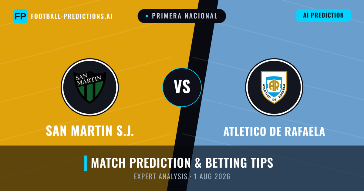 San Martin S.J. vs Atletico DE Rafaela — match prediction & preview